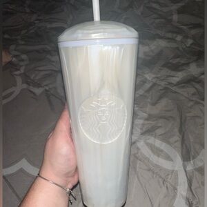 Starbucks White Marble Tumbler